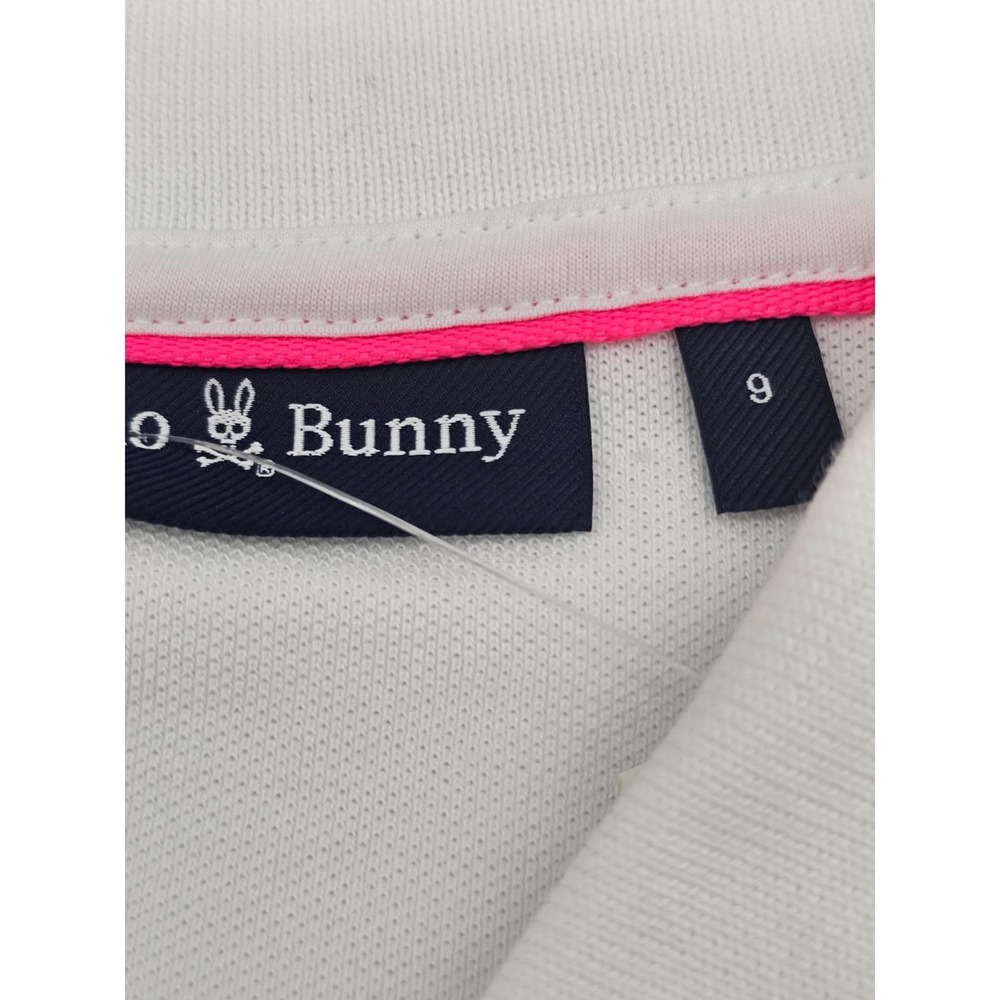 Psycho Bunny Kingsbury Pique Polo Mens 3XL White New NWT Short Sleeve Tipped - Picture 4 of 5